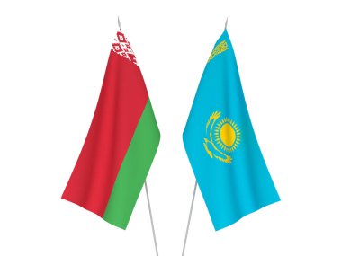 Kazakistan ve Belarus bayrakları