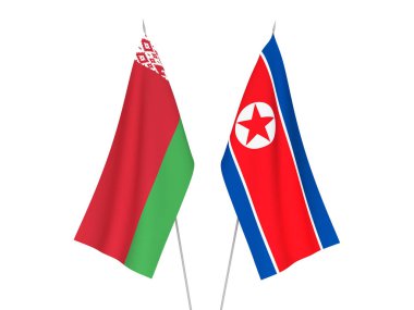 Beyaz Rusya ve Kuzey Kore bayrakları