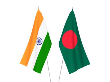 Hindistan ve Bangladeş bayrakları