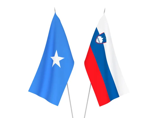 Bandiere Slovenia e Somalia — Foto Stock