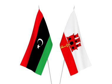 Cebelitarık ve Libya bayrakları