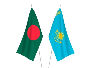 Kazakistan ve Bangladeş bayrakları