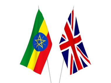 Büyük Britanya ve Etiyopya bayrakları