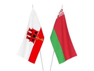 Cebelitarık ve Belarus bayrakları