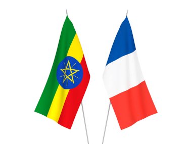 France and Ethiopia flags
