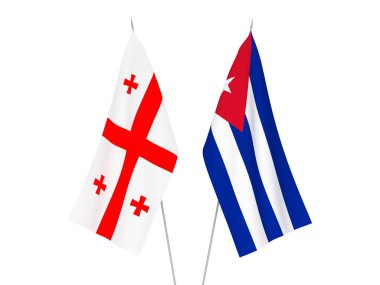 Gürcistan ve Küba bayrakları