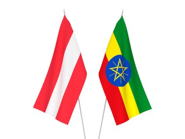 Etiyopya ve Avusturya bayrakları