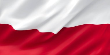Ulusal Kumaş Dalgası Polonya Bayrağı