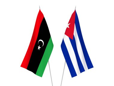 Libya ve Küba bayrakları