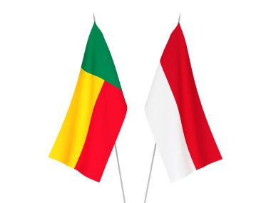 Benin ve Endonezya bayrakları