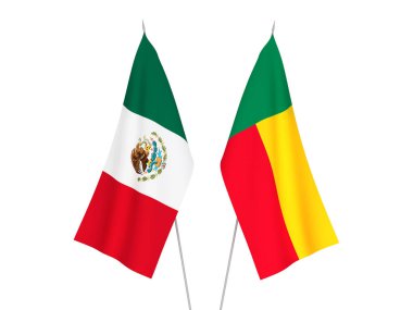 Benin ve Meksika bayrakları