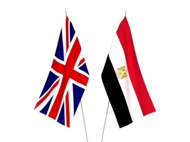 Büyük Britanya ve Mısır bayrakları
