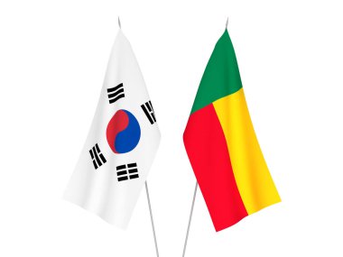 Güney Kore ve Benin bayrakları