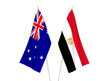 Avustralya ve Mısır bayrakları