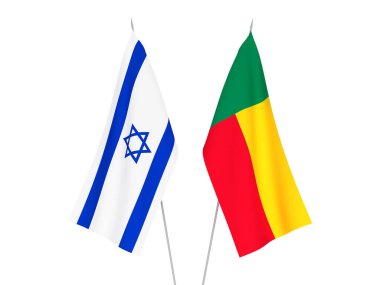 Benin ve İsrail bayrakları