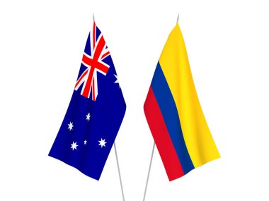 Avustralya ve Kolombiya bayrakları
