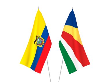 Ekvador ve Seyşel bayrakları