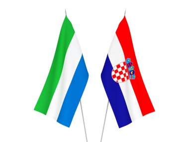 Hırvatistan ve Sierra Leone bayrakları