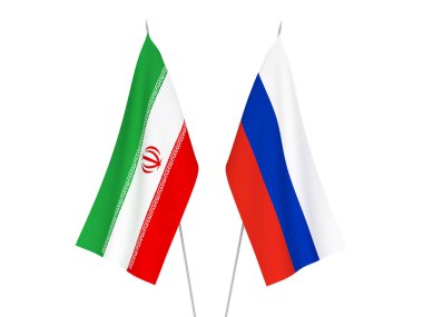 Rusya ve İran bayrakları