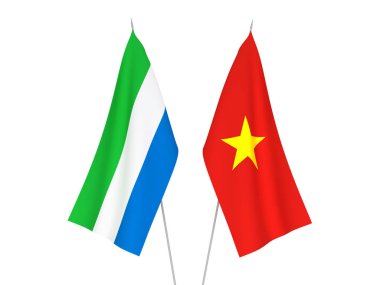 Vietnam ve Sierra Leone bayrakları