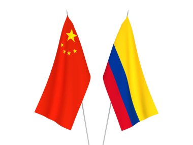Çin ve Kolombiya bayrakları
