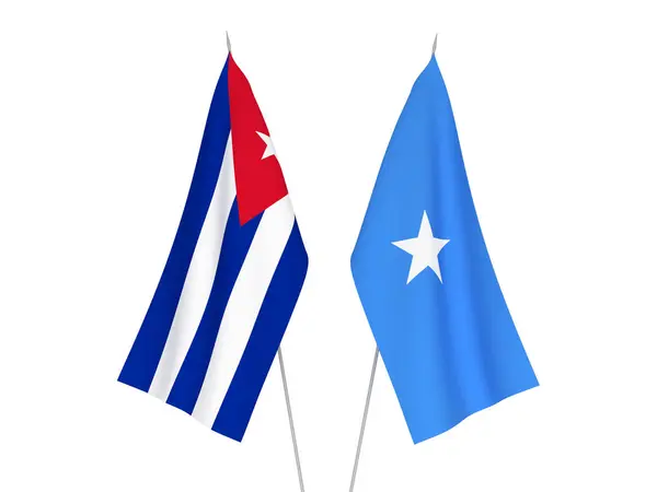 Cuba and Somalia flags — 스톡 사진