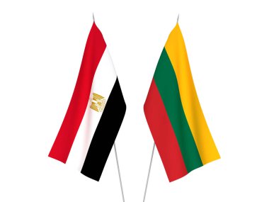 Litvanya ve Mısır bayrakları