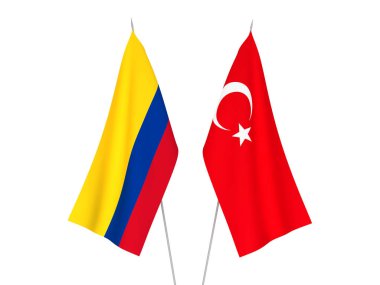 Kolombiya ve Türkiye bayrakları