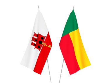 Cebelitarık ve Benin bayrakları