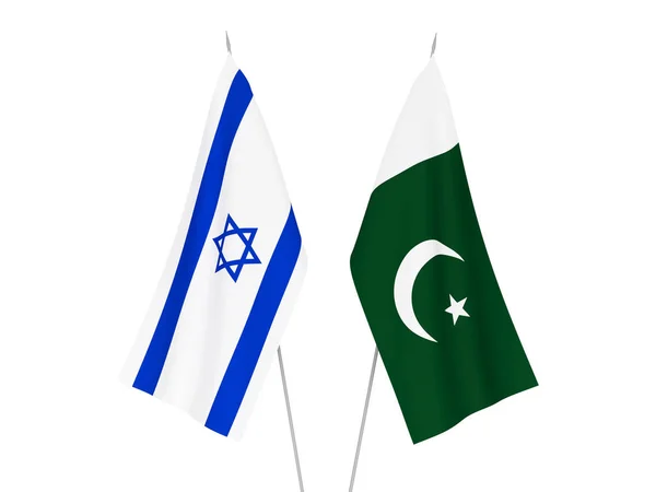 Flaggorna Pakistan och Israel — Stockfoto