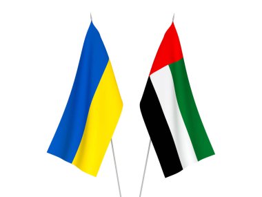 Ukrayna ve Birleşik Arap Emirlikleri bayrakları