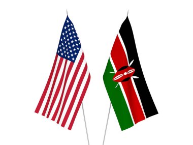 Amerika ve Kenya bayrakları