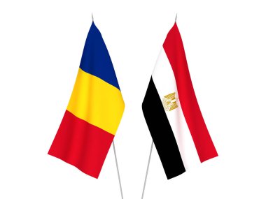 Romanya ve Mısır bayrakları