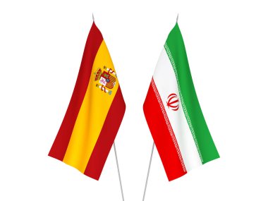İspanya ve İran bayrakları