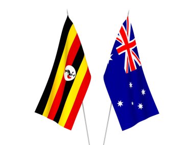 Australia and Uganda flags