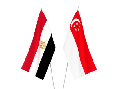 Mısır ve Singapur bayrakları