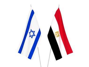 Mısır ve İsrail bayrakları