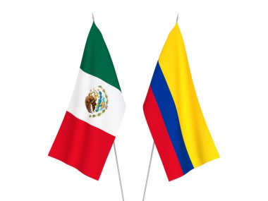 Kolombiya ve Meksika bayrakları