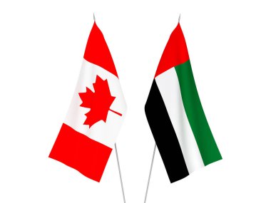 Birleşik Arap Emirlikleri ve Kanada bayrakları
