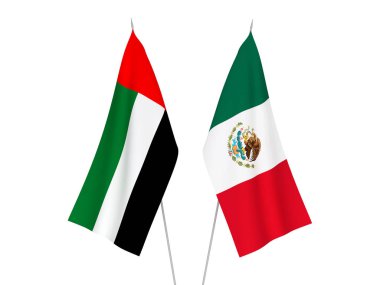 Birleşik Arap Emirlikleri ve Meksika bayrakları