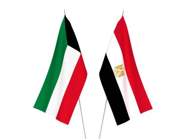 Kuwait and Egypt flags