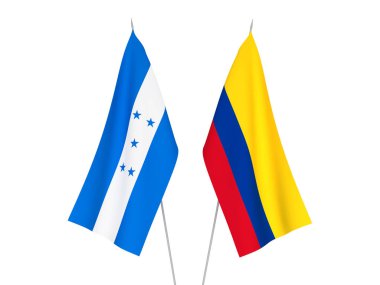 Honduras and Colombia flags