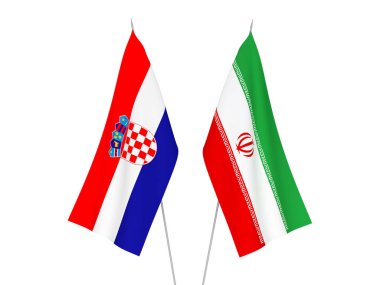 Croatia and Iran flags