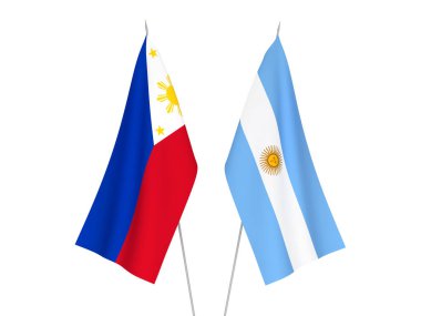 Arjantin ve Filipinler bayrakları