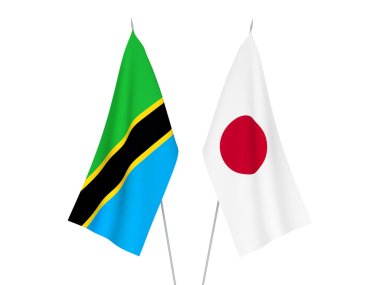 Japonya ve Tanzanya bayrakları