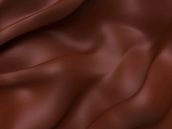 Abstract Dark Chocolate Background Beautiful Satin Fabric Drapery Abstract Texture — Stock Photo, Image