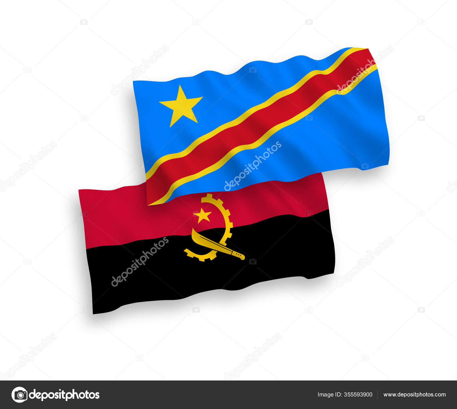 Drapeau Angola drapeau pays disponible en plusieurs tailles