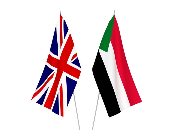 大不列颠及苏丹国旗 — 图库照片