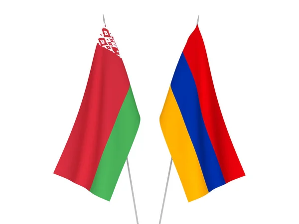 Drapeaux Belarus et Arménie — Photo