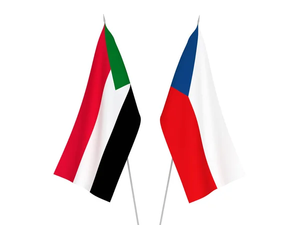 Banderas de Sudán y República Checa —  Fotos de Stock